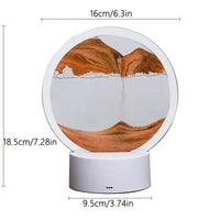 360° Rotating Sand Art Decor with 3D Deep Sea Landscape