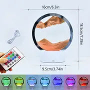 360° Rotating Sand Art Decor with 3D Deep Sea Landscape